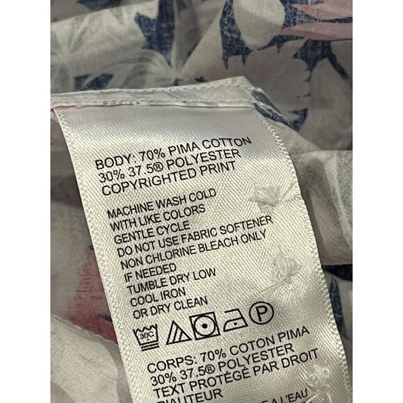 Tommy Bahama Island Zone Hawaian  Floral Long Sleeve Button Down Men's Shirt Siz - Picture 9 of 10